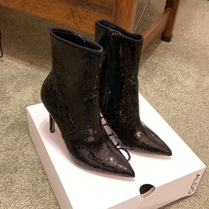 Sequin bootie